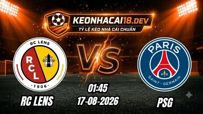 Soi Kèo Trận RC Lens vs PSG 01h45 Ngày 17/08/2026